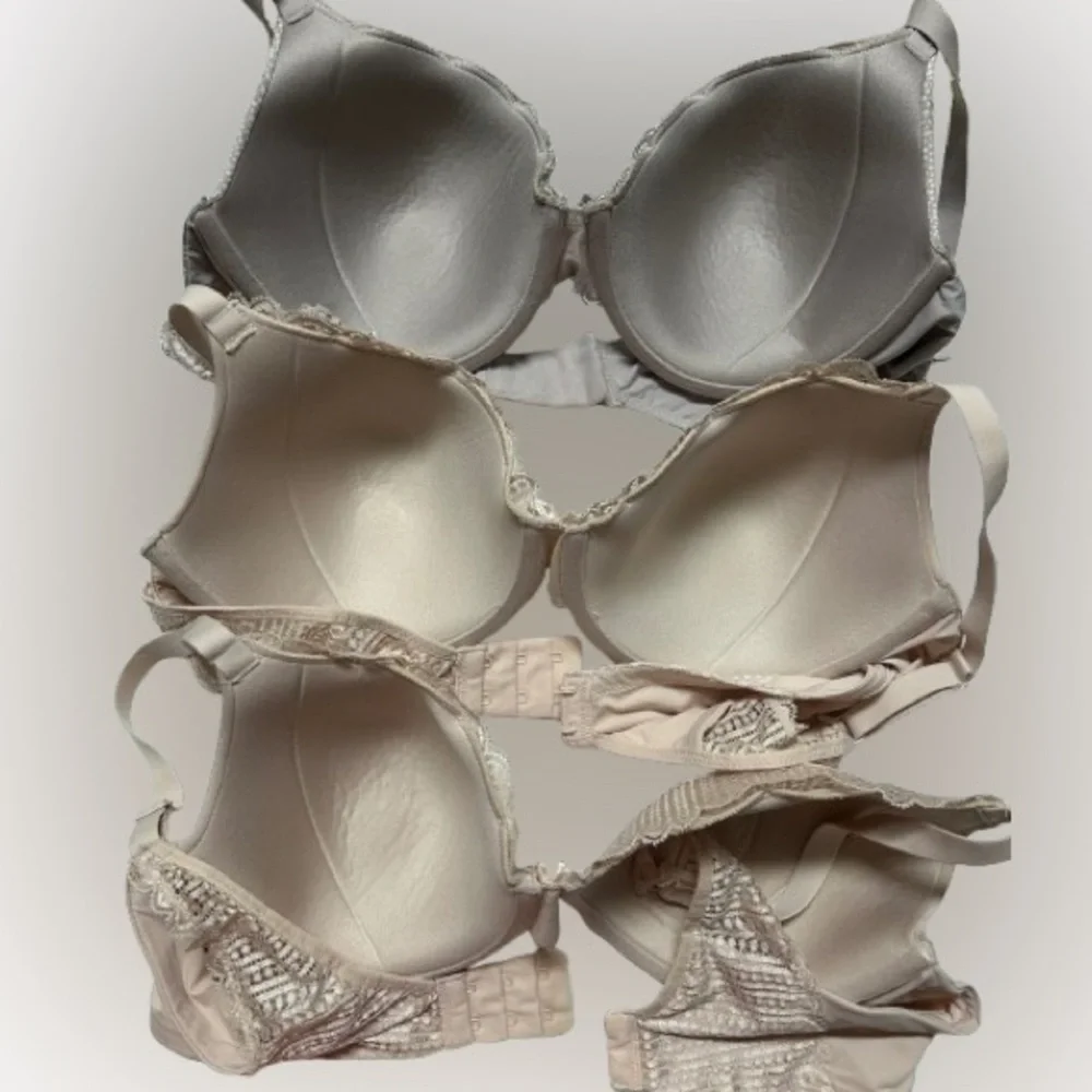Bundle!  FOUR Maiden  Bras. gently worn underwire. Lightly padded 36C.